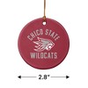 California State University Chico Wilcats Logo Porcelain Holiday Christmas Tree Ornament - 3 of 4
