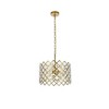 Elegant Lighting Lyla 3 - Light Pendant in  Brass - 2 of 4