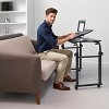 Acekool Overbed Table with Wheels, Adjustable Height & Length, Heavy-Duty Mobile Laptop Cart & Dining Table for Bedroom, Hospital, Home, Living Room - 3 of 4