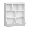 3-Tier Kids Bookshelf and Bookcase, Storage Cabinet for Storage Books and Toys, Multi Shelf with Cubby Cabinet for Kindergarten, Kid's Bedroom - 2 of 4
