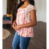 Women's Not So Serious Floral Blouse - Jodifl - 3 of 4