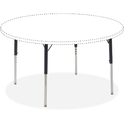 Lorell Activity Table Adjustable Legs 1-1/8"x30" Black 99899