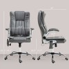 PAGED Ergonomic Office Chair Vibration Massage Computer Chair with Flip-up Armrest, Swivel Wheels & Adjustable Height for Office - 3 of 4