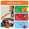 PICASSO-TILES Magnetic Tiles For Kids, 101PCS Construction STEM Building Blocks Educational Toy, Travel Size - 3 of 4