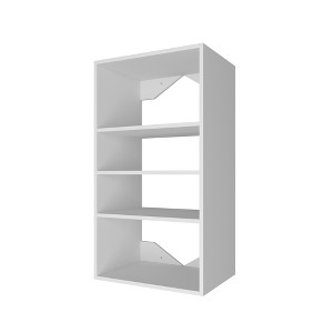 APRILSOUL Short Tower Unit Wall Mount 3-Shelf Wood Closet System - 1 of 4