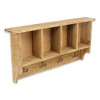 Cheung's Rainie 4 Hook & Cubby Wood Wall Organizer - 3 of 4