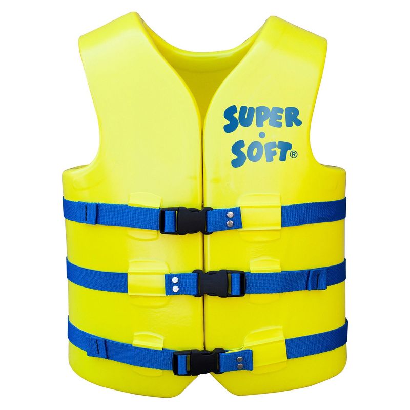 TRC Recreation Super Soft Vinyl Coated Foam USCG Approved Type III PFD Adult Water Safety Life Jacket Swim Vest, 1 of 6