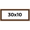 PosterPalooza | Panoramic Weathered Gold Picture Frame - UV Acrylic, Foam Board Backing, Hanging Hardware - 2 of 4