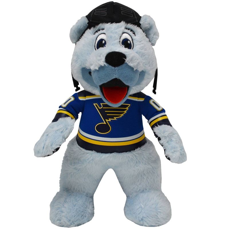 NHL St. Louis Blues Bleacher Creatures Louie The Bear Mascot Plush Figure - 10&#34;, 1 of 4