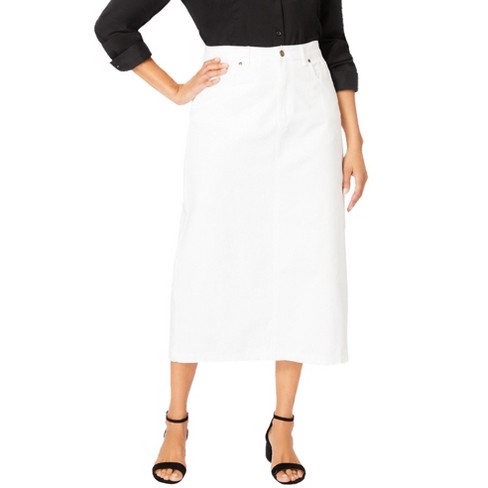 White jean skirt clearance target