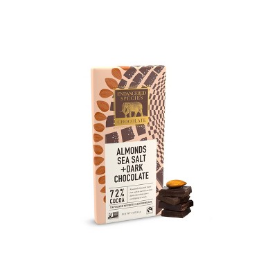 Endangered Species Chocolate Dark Chocolate with Sea Salt & Almonds - 3oz, image 4 of 7 slides