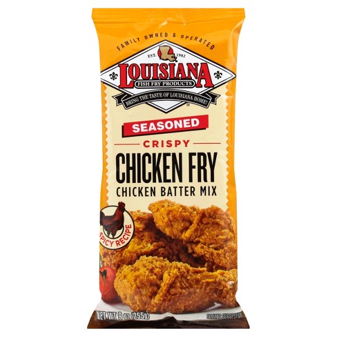 Louisiana Chicken Fry Seasoned Batter Mix 9oz (255g) - American Fizz