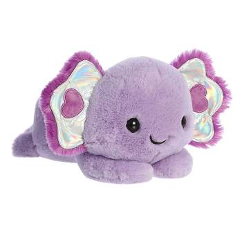 Aurora Medium Val Axolotl Lanie Axolotl Valentine Heartwarming Stuffed Animal Purple 12"