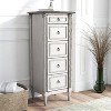 Magg 4 Drawer Jewelry Chest with Flip Up Mirror Antique White/Antique Gray Two Tone - HOMES: Inside + Out: Velvet-Lined, Carved Details - 2 of 4