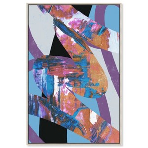 Art Remedy Retro Glitch Retro Abstract Wall Art Framed - 1 of 4