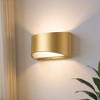 DORESshop 8 in. 1-Light Gold Modern Lantern Wall Sconce, Up and Down Wall Mount Light Living Room Bedroom Hallway(2-Pack) - 3 of 4