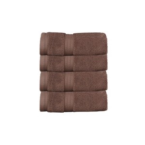 Home Weavers Elegance Essentials 550GSM 100% Cotton Zero Twist Super Absorbent Bath Towel Set - 1 of 4