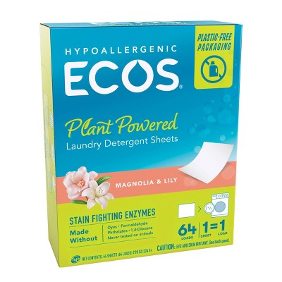 ECOS Laundry Detergent Sheets - 7.9oz/64 Loads - Thumbnail 5