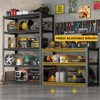 NicBex Metal Storage Rack,5-Layer Adjustable Storage Shelving Unit,Heavy-Duty Steel Moisture-Proof and Waterproof Storage Shelves,Black - 2 of 4