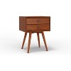 Alpine Furniture Flynn Small Nightstand, Acorn - 3 of 4
