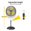 Ihomadore 20" Pedestal Fans with Adjustable Height Oscillation for Industrial Factory - 2 of 3