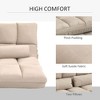CAVINAS Bean Bag Chair with Adjustable Backrest and Headrest Convertible Floor Chair Lazy Sofa Chair with 2 Pillows - 3 of 4
