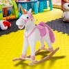 Toy Time Kids' Rocking Unicorn Ride-On Horse Toy - Pink/White - 2 of 4