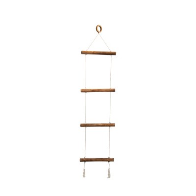 Macramé Hanging Blanket Ladder - Foreside Home & Garden