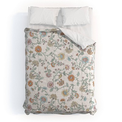 Deny Designs 3pc Full/Queen Schatzi Brown Jaipur Faded Pastels Comforter and Sham Set