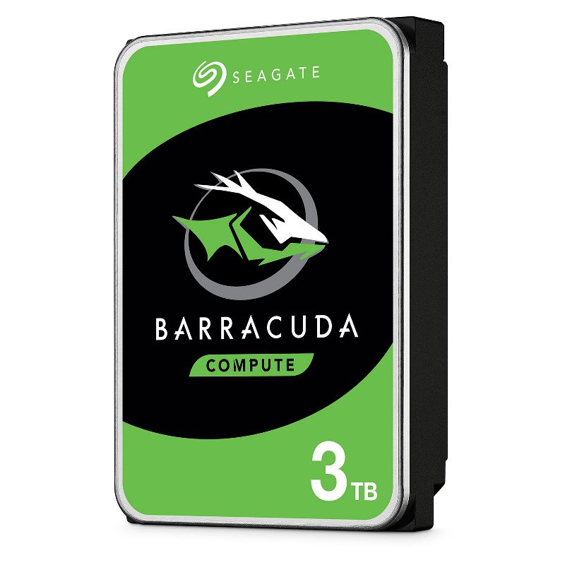 Seagate BarraCuda 3TB Internal Hard Drive HDD - 3.5 Inch SATA 6 Gb/s 7200 RPM 64MB Cache for Computer Desktop PC (ST3000DM007), 2 of 6