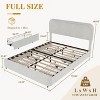 Twin/Full/King Bed Frame with Headboard & 2 Storage Drawers, Boucle Upholstered Platform Bed Frame, No Box Spring Needed - 2 of 4