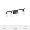 4-Light Hartland Seeded Glass Bathroom Vanity Wall Light Fixture - Hunter Fan - 3 of 4