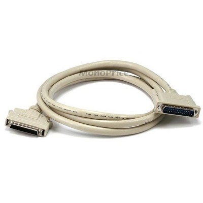 Monoprice SCSI Cable - 6 Feet - HPDB50 Male/DB25 Male, Molded