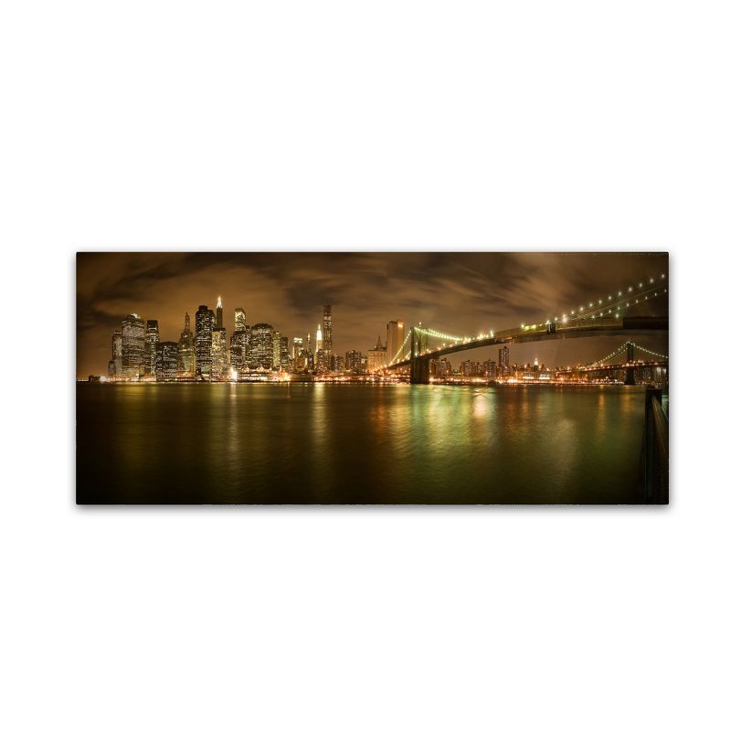 Trademark Fine Art -Shubhra Pandit 'New York Skyline' Canvas Art, 2 of 4