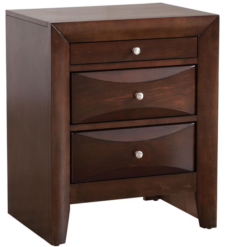 Passion Furniture Marilla 3-Drawer Nightstand (28 in. H x 23 in. W x 17 in. D), 2 of 9