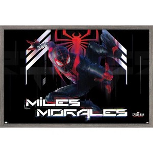 Trends International Marvel's Spider-Man: Miles Morales - Action Framed Wall Poster Prints - 1 of 4
