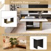 PAGED Modern Luxury Coffee Table Set of 2, Small Square Coffee End Table with Spacious Top for Living Room, Study - 3 of 4