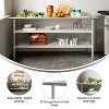 Flash Furniture Stainless Steel 18 Gauge Work Table with 2 Undershelves - NSF Certified - 3 of 4