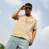 Campus Sutra Men Men's Beige Embroidered Flora Shirt - 2 of 3