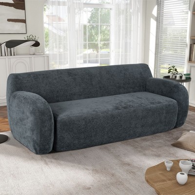 NicBex 81.5" Modern Curved Sofa,3-Seater Sofa with Ergonomic Design,Minimalist Compression Cloud Couch for Living Room,Bedroom,Apartment