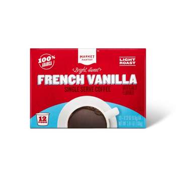 French Vanilla Light Roast Coffee - Single Serve Pods - 12ct - Market Pantry™