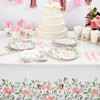 Sparkle and Bash 3-Pack Oh Deer Plastic Tablecloths, Disposable Table Covers, Woodland Floral Party Supplies - 2 of 4