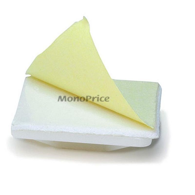 Monoprice Cable Tie Mounts - 25x25mm - White | 100 Pcs/Pack, 2 of 4