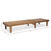 Outdoor Wooden Chaise Lounge Chair - 3 of 4
