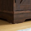 Vynxaria Bar Cabinet with Wine Rack & Barn Door - Buffet Sideboard with Drawer & Adjustable Shelves for Living Room & Dining Room - 4 of 4