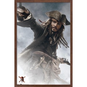 Trends International Pirates of the Caribbean: At World's End - Jack Sparrow Framed Wall Poster Prints - 1 of 4