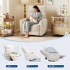 Power Recliner Chair w/ USB Ports, 360° Swivel & Glider - Upholstered Fabric, Anti-Pinch Safety, Ergonomic High Back for Living Room, Nursery - 4 of 4