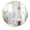 Gold Circle Mirror Metal Frame, Round Wall Mounted Mirror for Bathroom, Entryway, Vanity, Living Room, Bedroom Decor - 2 of 4