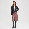 Women's Zip-Front Faux Leather Jacket - Universal Thread™ - 3 of 4