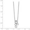 Black Bow Jewelry Multi Circle Diamond Necklace in Rhodium Plated Silver, 18-20 Inch - 2 of 4